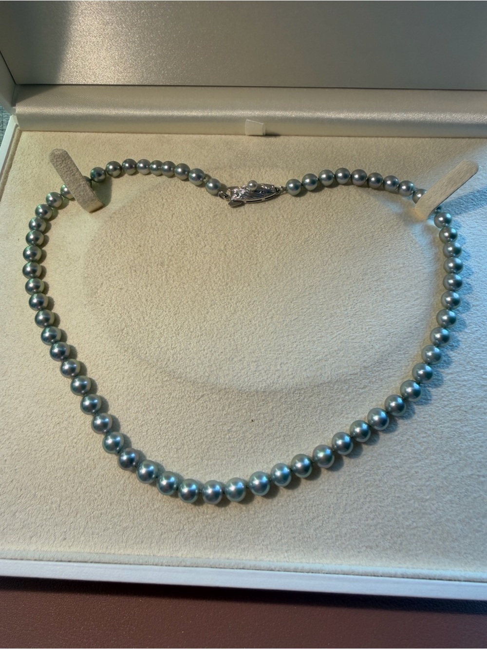 Tasaki Classic Grey Pearl Necklace - Women Jewelry